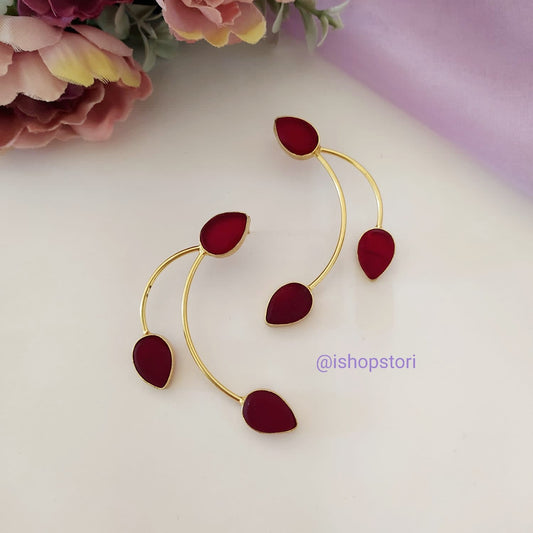 Nitya Arch & Stone Statement EarringsNitya Arch & Stone Statement Earrings