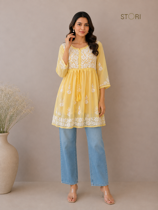 Nora_Yellow_Short_Kurti