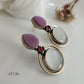 Monalisa Round Stone Earrings