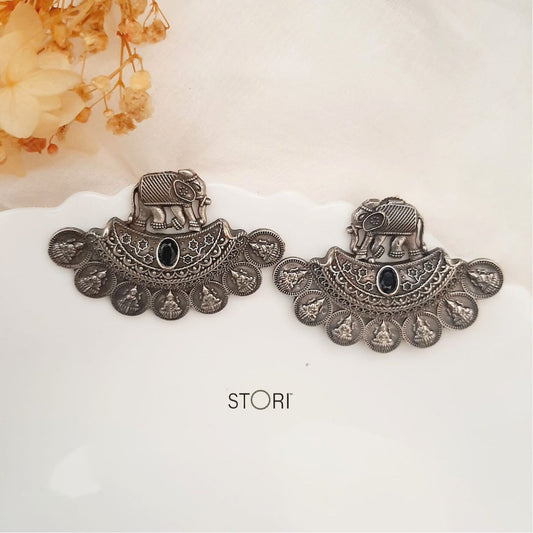 Handmade German Silver Earrings With Silver Polish Online - STORI