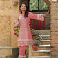  Rose Pink Designer  Two Piece Embroidered Co-ord Set