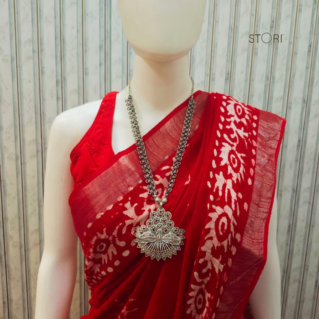 Shop Long Oxidised Necklace Navratri Sale - STORI