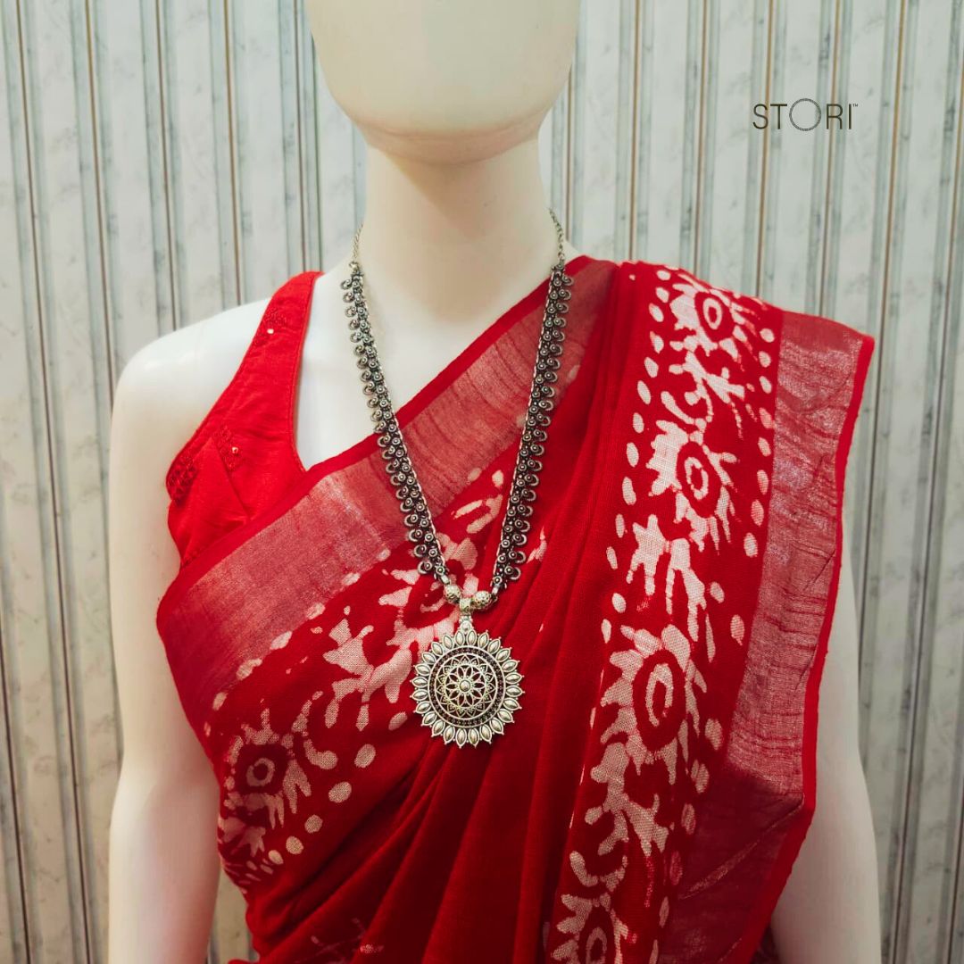 Shop Long Oxidised Necklace Navratri Sale - STORI