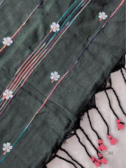 PAARIJAAT Kesh Khadi Handloom Cotton Saree