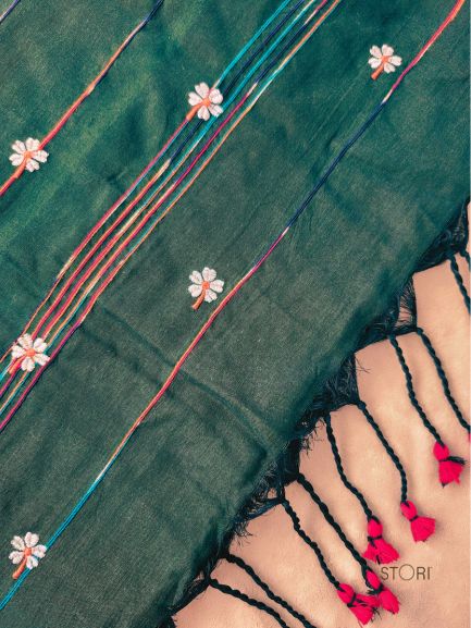 PAARIJAAT Kesh Khadi Handloom Cotton Saree