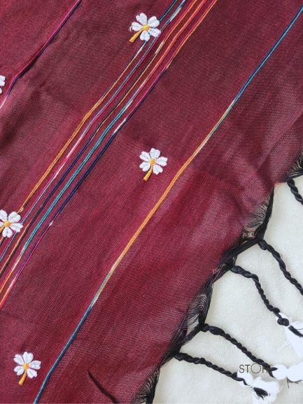 PAARIJAAT Kesh Khadi Handloom Cotton Saree