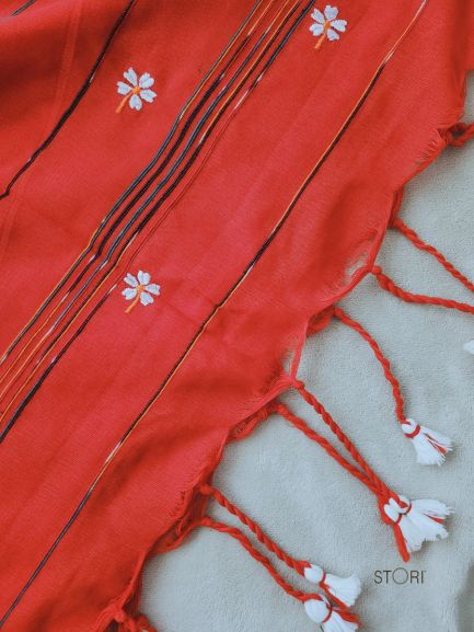 PAARIJAAT Kesh Khadi Handloom Cotton Saree