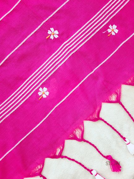 PAARIJAAT Kesh Khadi Handloom Cotton Saree