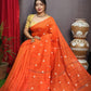 PAARIJAAT Kesh Khadi Handloom Cotton Saree