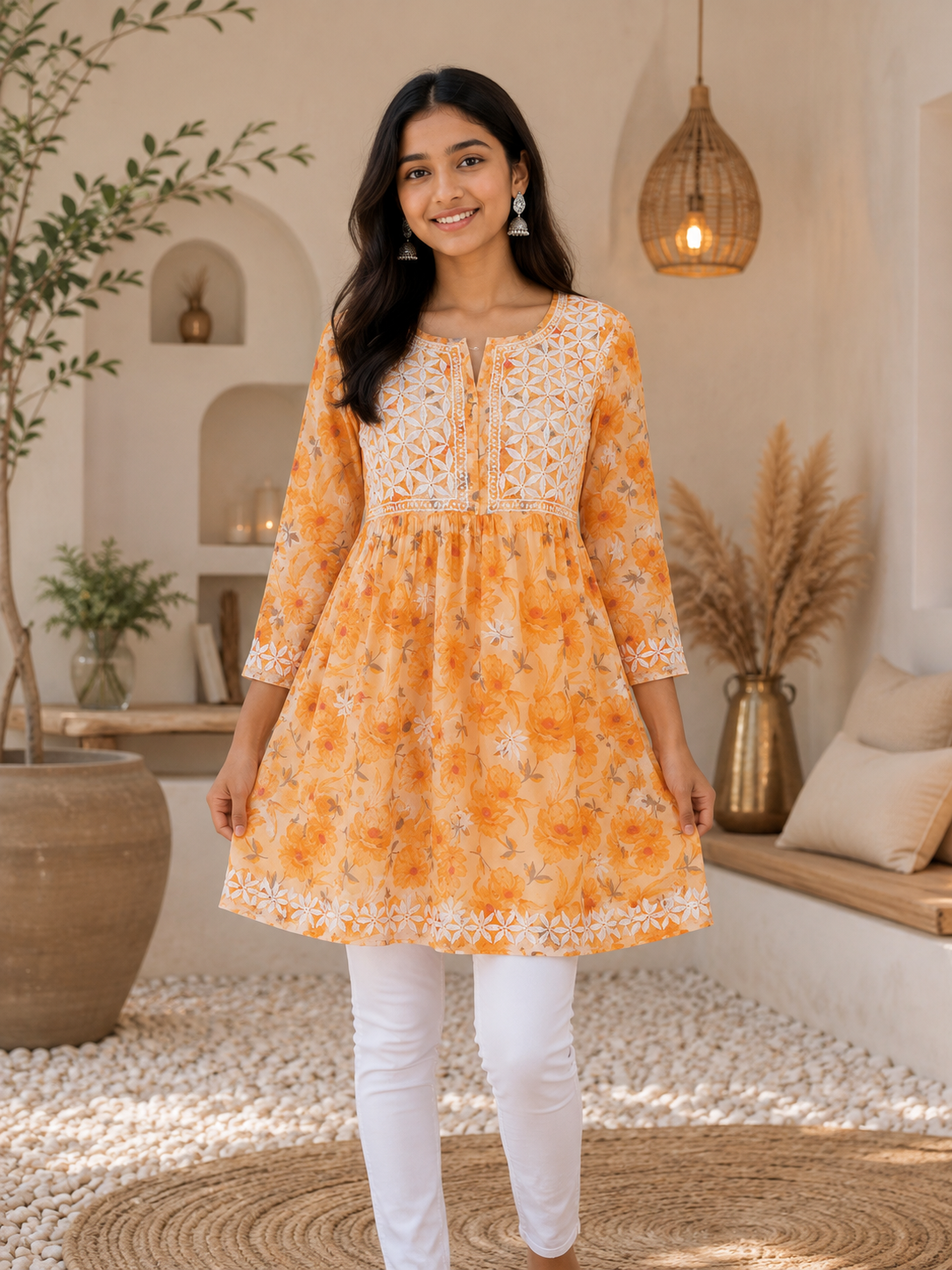 PaleYellowShortKurti_3
