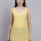 Pale Yellow Cotton Short Inner Slip