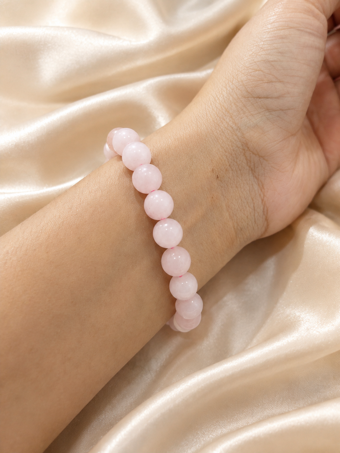 Pale Pink Beaded Bracelets