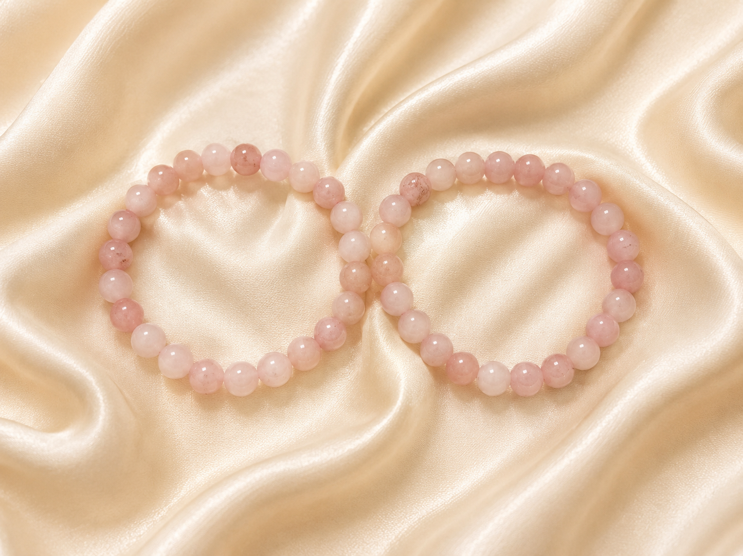 Pale Pink Beaded Bracelets1