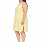 pale Yellow Cotton Long Inner Slip Plus Size