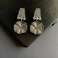 Pansy Oxidized German Silver Statement Earrings