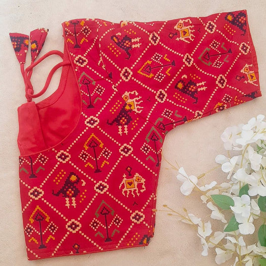 Patola Motifs Printed Cotton Blouse