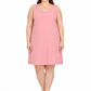 Peach Cotton Long Inner Slip Plus Size