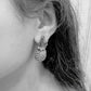 STORI Silver Earrings for women Quirky Pineapple