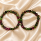 Pink And Green Beaded Brecelet