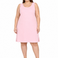 Pink Cotton Long Inner Slip Plus Size