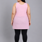 Pink Cotton Short Inner Slip Plus Size