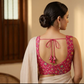Pink Mahira Jacquard Sleeveless Blouse