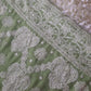 Pista Green Sanah Handcrafted Lucknowi Chikankari Saree