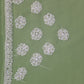 Pista Green Sanah Handcrafted Lucknowi Chikankari Saree