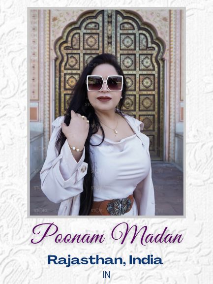 Poonam Madan in Maahika Baroque Pearls Necklace & Earrings Set