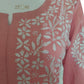 Zaarah Powder Pink Handcrafted Soft Modal Cotton Chikankari Kurti