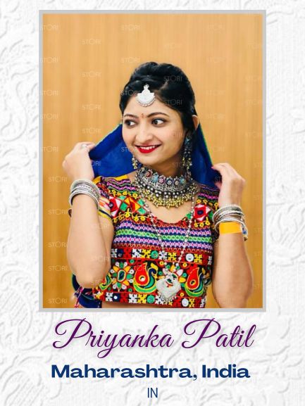 Priyanka Patil in Harshali Dual Shade Oxidised Necklace Set