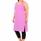 Purple Cotton Long Inner Slip Plus Size1