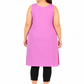 Purple Cotton Long Inner Slip Plus Size2
