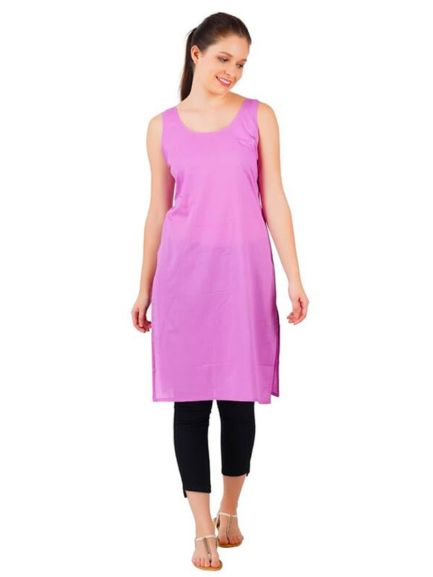 Purple Cotton Long Inner Slip 1