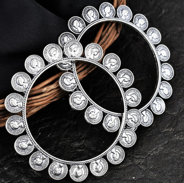 Rani Oxidised Bangle / Bracelet - One Pair