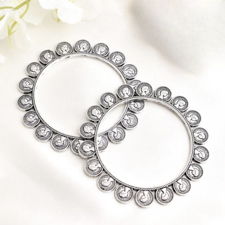 Rani Oxidised Bangle / Bracelet - One Pair
