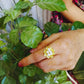 STORI's Golden Finger Ring & Pearls