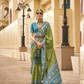 Mehendi Patola Silk Saree Online in India