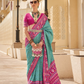 Rama Green Patola Silk Saree Online in India