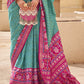 Rama Green Patola Silk Saree Online in India