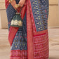 Navy Blue Patola Silk Saree Online in India