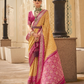 Yellow Patola Silk Saree Online in India