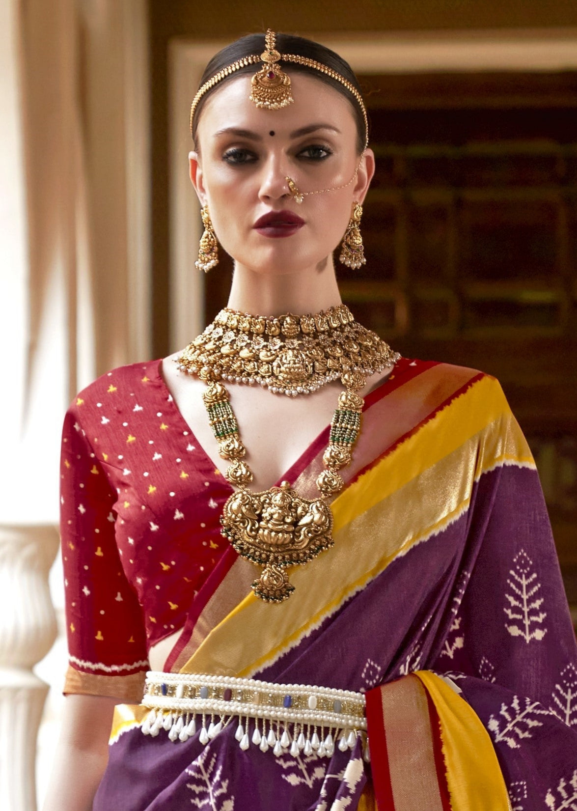 Purple Patola Silk Saree Online in India