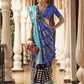 Navy Blue Patola Silk Saree Online in India