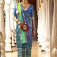Rama Green Patola Silk Saree Online in India