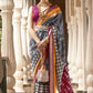 Grey Patola Silk Saree Online in India