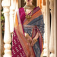 Grey Patola Silk Saree Online in India