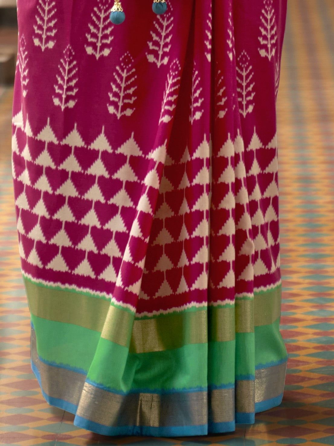 Pink Patola Silk Saree Online in India