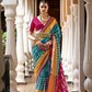 Rama Green Patola Silk Saree Online in India