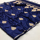 Royal Blue Zari Spades Satin Silk Saree